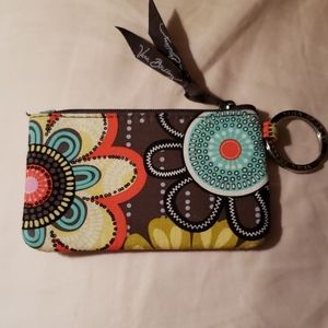 Vera Bradley flower shower pattern coin holder